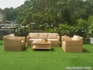 Light luxury rattan outdoor furniture set