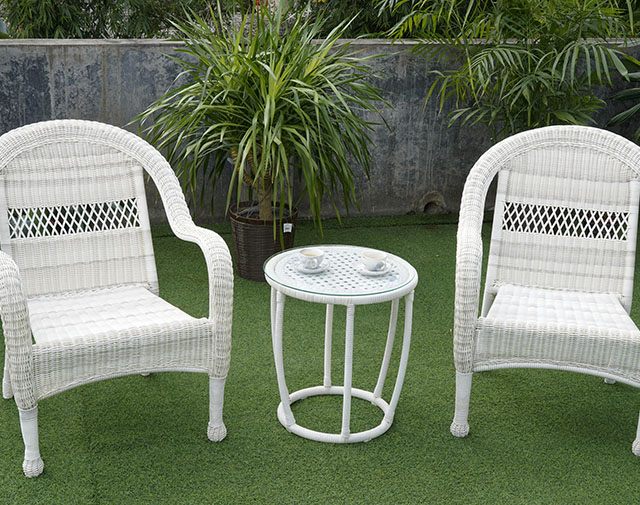 Royal Garden Woven Dining Chair Set